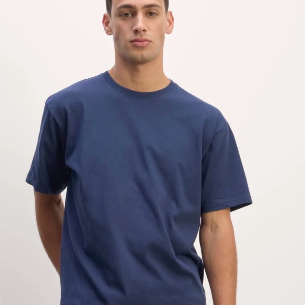 Everlane Men's premium weight relax crew tee